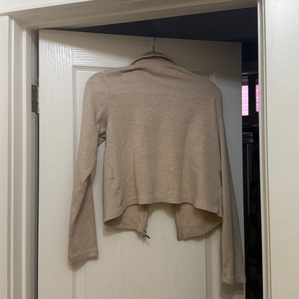 Madewell Tan Full Zip Cotton Jacket - Picture 3 of 5